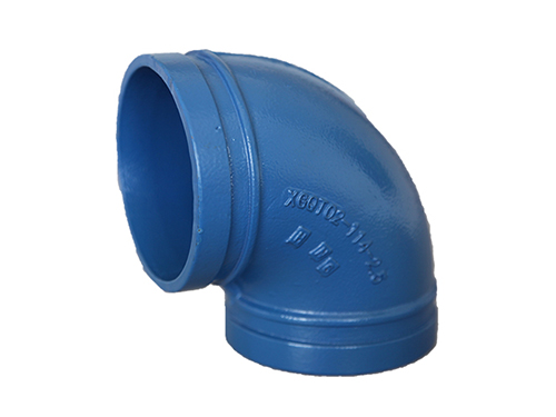 90度沟槽弯头蓝色