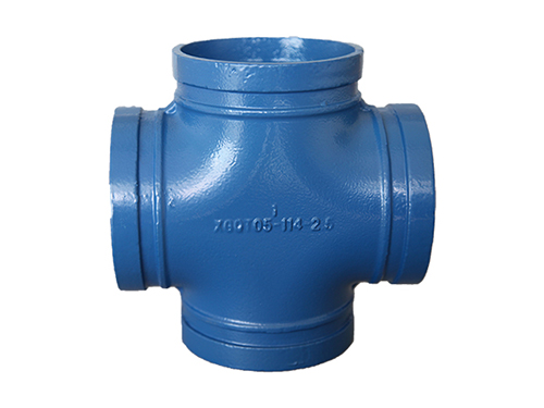 沟槽正四通蓝色