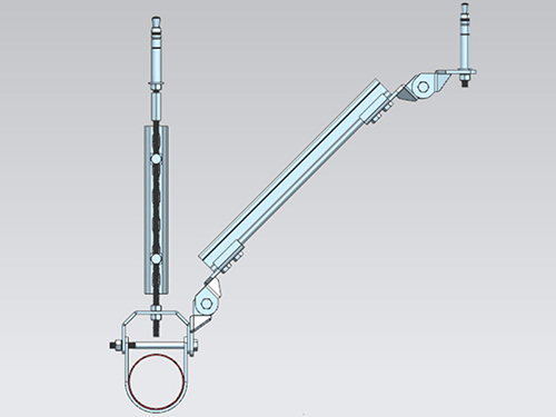 单管侧向抗震支架
